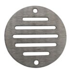 Round Ventilation Grille Stainless Steel - 50mm, Brushed Steel