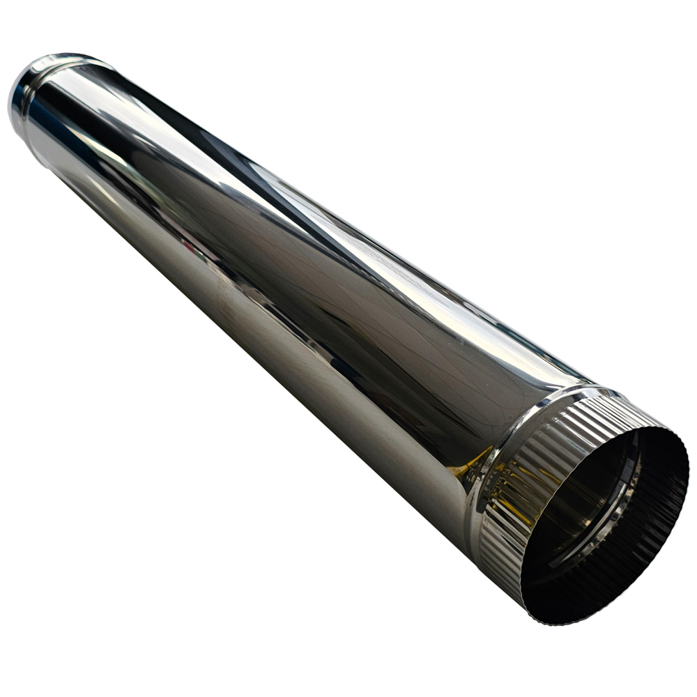 Sw Flue Pipe Stainless Steel - 100mm, 1m