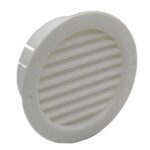 Kair Circular Vent with Fly Screen - 100mm, White
