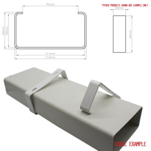 Manrose 41220 Rectangular Ducting Retaining Clip 110mm x 54mm Support Bracket