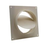 Domus Straight Damper And Wall Plate - 150mm