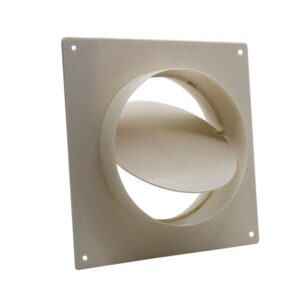 Domus Straight Damper And Wall Plate - 150mm