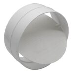 Kair Round Pipe Connector with Backdraught Shutter – Non-Return Damper Flap - 150mm