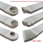 Pallet Of 100 x Kair System 204 Flat Channel 2 Metre Pipes