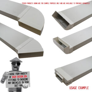 Pallet Of 100 x Kair System 204 Flat Channel 2 Metre Pipes
