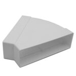 Kair 45 Degree Horizontal Elbow Bend Rectangular - 204x60mm