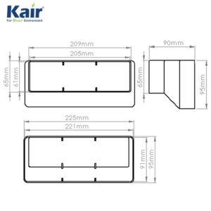 System 204 Adapter To System 220 (204X60mm To 220X90mm)