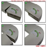 Megaduct 220 Horizontal 90 Deg Green Line Rigid Duct Bend
