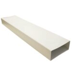Kair Rectangular Flat Ducting Channel Pipe - 220x90mm, 1m Length