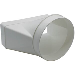 Kair Ducting Straight Adaptor Rectangular to Round - 220x90mm, 150mm