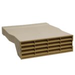 Kair Single Airbrick Adapter 234x29mm With Fitted Grille - Beige