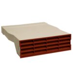 Kair Single Airbrick Adapter 234x29mm With Fitted Grille - Terracotta