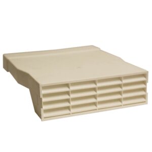 Kair Single Airbrick Adapter 234x29mm With Fitted Grille - White