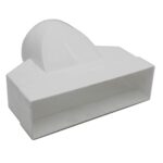 Kair Ducting Adaptor Rectangular to Round - 204x60mm, 100mm