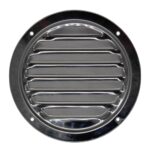 Round Ventilation Grille Stainless Steel - 125mm, Polished Steel