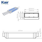 System 204 Hi-Flow Duct Silencer 0.5 Metre