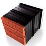 Rytons Light Draft Telescopic Airliner Vent Set - Terracotta