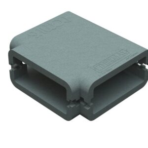 Pack of 7 x Domus Thermal Supertube Rigid Duct 204X60mm Insulation Horizontal T Piece Grey