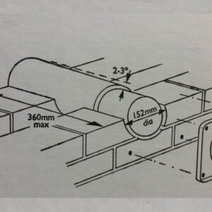 Vent-Axia VA140 Range Wall Fitting Kit - Brown - 140903
