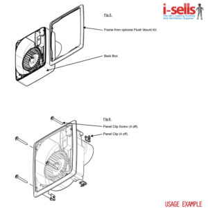 Flush Mounting Kit for Quadra or Centrif Duo