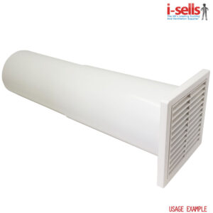 Vent Axia White Wall Kit 125mm Dia