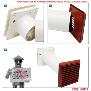 Vent Axia 473827 Extractor Fan Centra HT DC Low Carbon Dual Speed with Humidistat Condensation Sensor and Over Run Timer DMEV