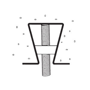 Wedge Nut M8 Per 100