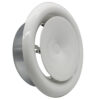 Kair Ceiling Supply Valve White Coated Metal Vent - 100mm