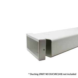 White Metal Grille  Plate For Spigot And Ducting