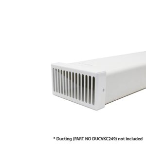 White Metal Grille  Plate For Spigot And Ducting