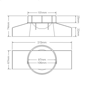 Rytons Horizontal Adaptor