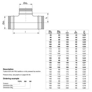 Galvanised Ducting Safe - T-Piece - 200-150mm