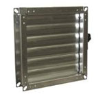 Multileaf Flanged Hand Operated Volume Control Damper - 600x550