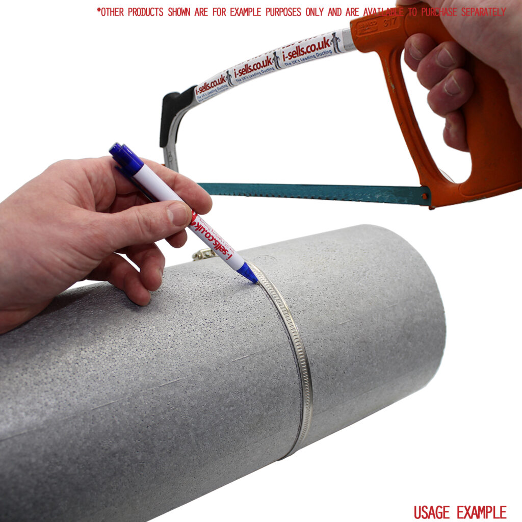 Kair Self-Seal Thermal Ducting - 160mm - 1 Metre Lengths - Box of 6
