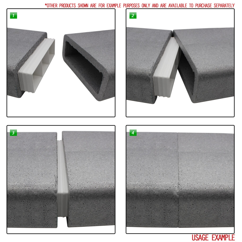 Kair Self-Seal Thermal Ducting - 204 x 60mm - 1 Metre Lengths - Box of 6