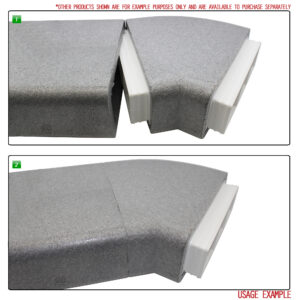 Box of 6 x Kair Self-Seal Thermal Ducting 220X90mm 1 Metre Lengths Complete With 1 Male Duct To Duct Connector
