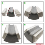 Box of 6 x Kair Self-Seal Thermal Ducting 220X90mm Vertical 45 Degree Bends With Female Click & Lock Fittings