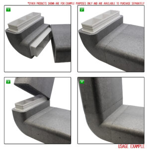Box of 6 x Kair Self-Seal Thermal Ducting 220X90mm Vertical 90 Degree Bends With Female Click & Lock Fitting