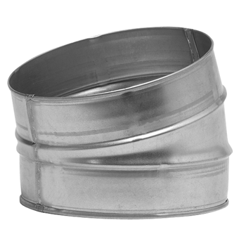 Galvanised Bend – 15 Degrees Pressed - 160mm, Standard