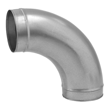 Galvanised Long Pressed Bend – 90 Degrees - 200mm, Standard