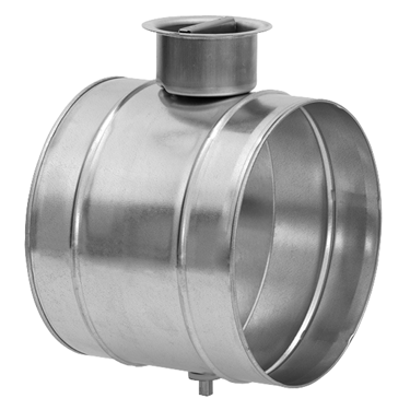 Galvanised Single Blade Damper Unit - 100mm