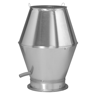 Galvanised Jet Cowl C/W Flanges - 450mm