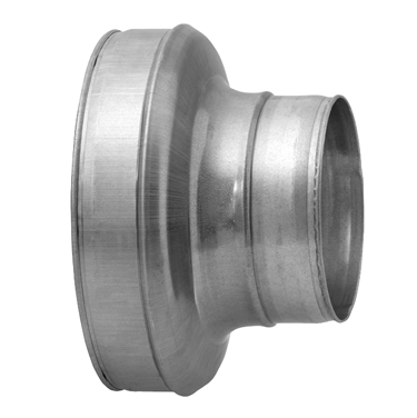 Galv Short Concentric Pressed Reducer - 180mm, 100mm