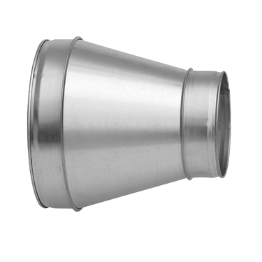 Galvanised Male to Male Long Concentric Reducer - 315mm, 150mm