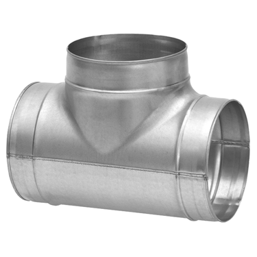 Galvanised Ducting T-Piece - Standard, 200mm, 100mm