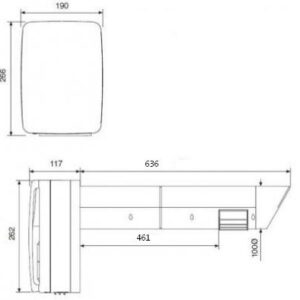 Vent Axia Tempra LP - 600mm Long Pullcord 100mm Heat Recovery Unit