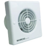 Manrose QF Quiet Extractor Fan For Bathrooms and Toilets - 100mm, Timer