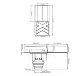 Slate Vent Pitched Roof Ventilator Grey Multi Spigot Connection 100-125-150mm