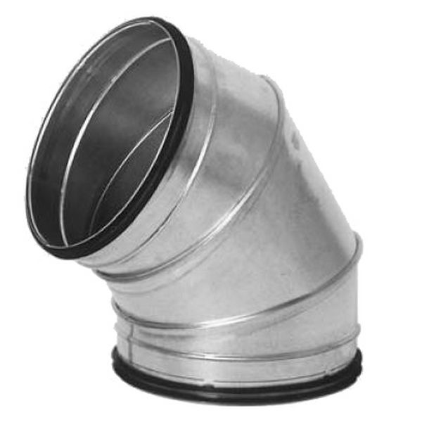 Galvanised Bend – 60 Degree Fabricated - 500mm, Rubber Seal