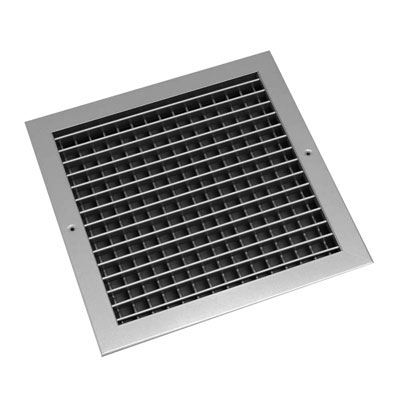 Double Deflection Grille - Silver, 400X400
